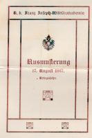 Erinnerungsgeschenk der K. k. Franz Joseph Militärakademie 1917 IV